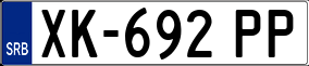 Trailer License Plate